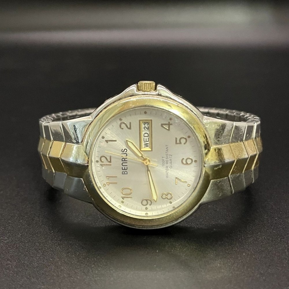 Vintage Benrus Men's Watch PC33 098 PIM145M WATER RESIST 100 FT Quartz